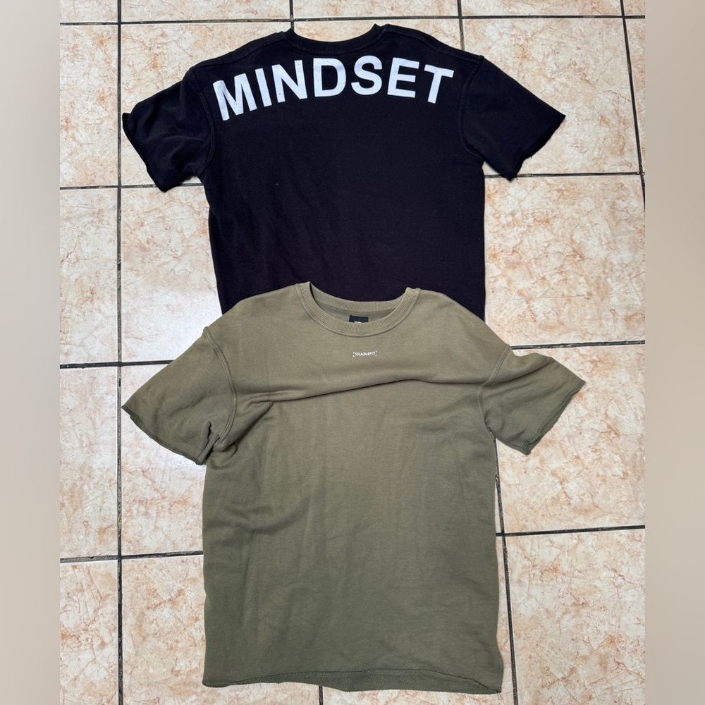 Mindset Logo Short-Sleeve Tee — Black & Olive